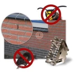 10stuks Bijenbekjes/stootvoegroosters RVS 5 Cm / 50 Mm - Stootvoegbeschermers - Ongediertebestrijding Voor De Spouwmuur -Gardena Winkel 1200x1200 2779