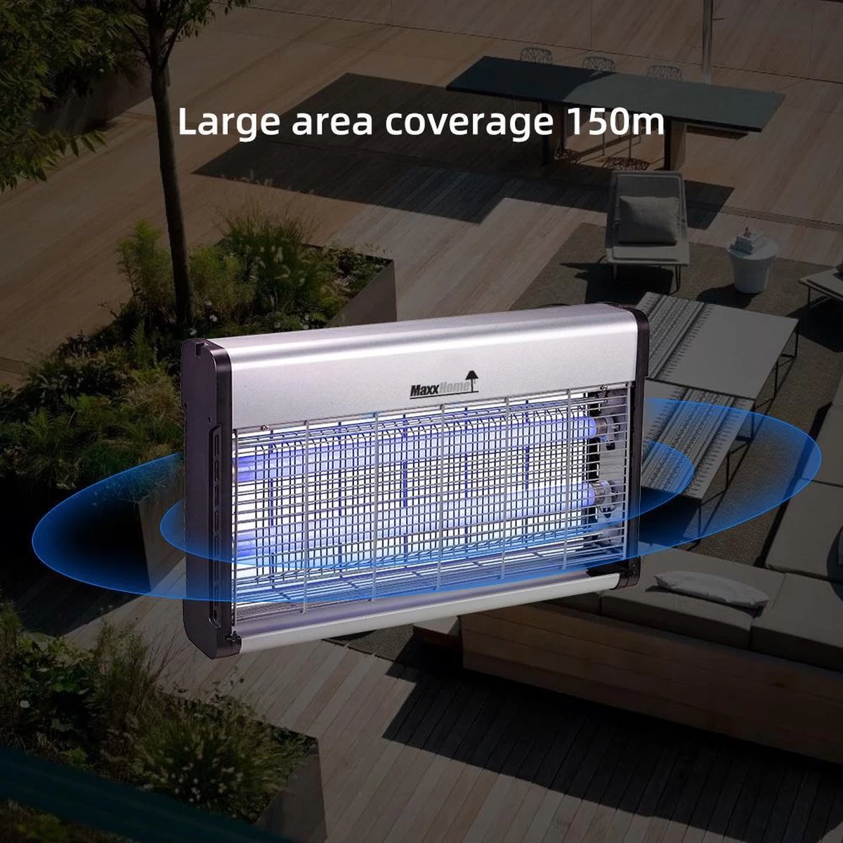 MaxxHome GC16 Vliegenlamp - Insectendoder – Professional – 16 Watt - Tot 70m² 5 MaxxHome GC16 Vliegenlamp - Insectendoder – Professional – 16 Watt - Tot 70m² - Afbeelding 5