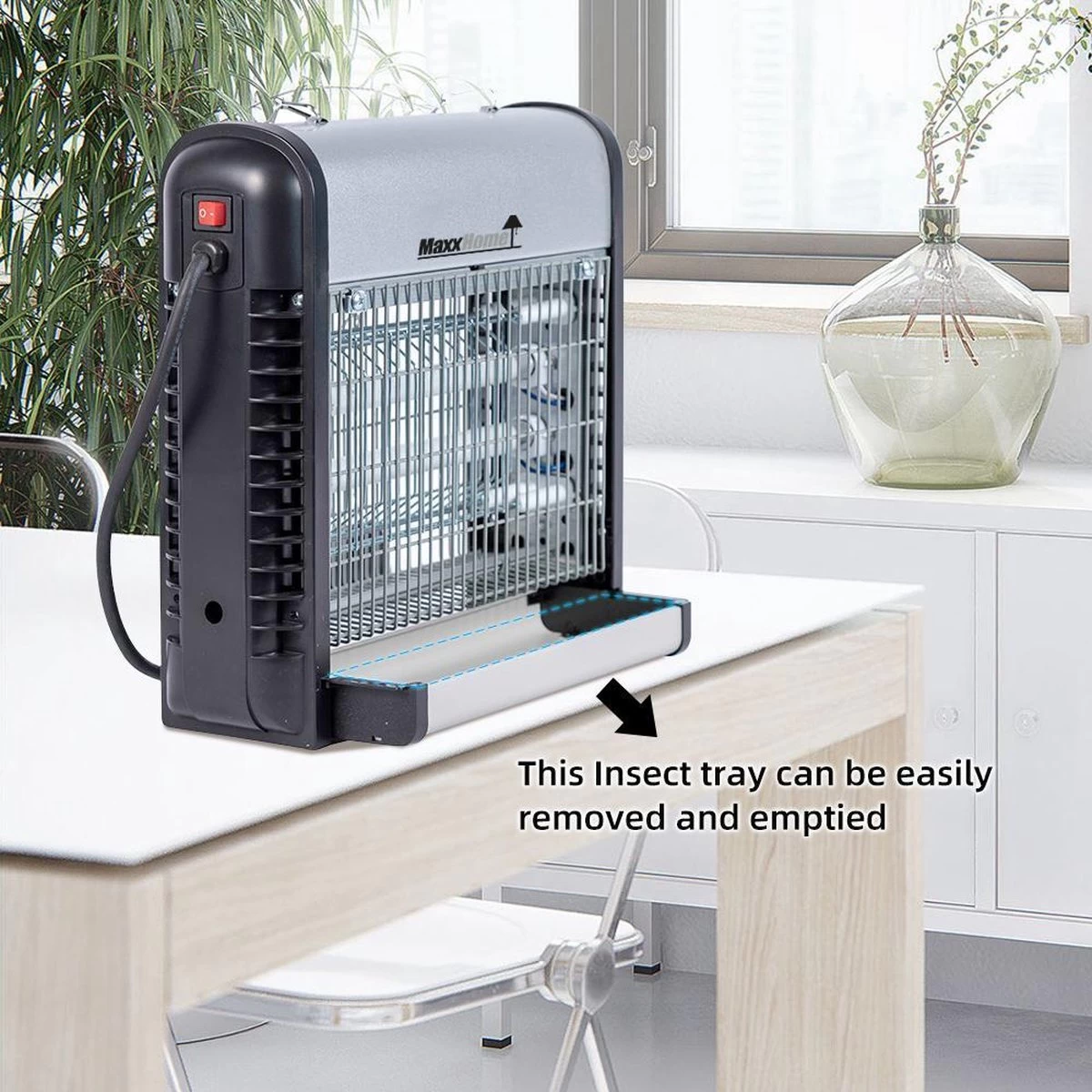 MaxxHome GC16 Vliegenlamp - Insectendoder – Professional – 16 Watt - Tot 70m² 6 MaxxHome GC16 Vliegenlamp - Insectendoder – Professional – 16 Watt - Tot 70m² - Afbeelding 6