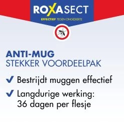 Roxasect Anti-Mug Muggenstekker - Voordeelverpakking - 2 Stuks -Gardena Winkel 1200x1200 2821