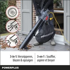 Powerplus POWEG9013 Elektrische Bladblazer - Bladzuiger En -versnipperaar - 3300W - Blazen - Zuigen - Versnipperen - Incl. 40L Opvangzak 10 Powerplus POWEG9013 Elektrische Bladblazer - Bladzuiger En -versnipperaar - 3300W - Blazen - Zuigen - Versnipperen - Incl. 40L Opvangzak -Gardena Winkel 1200x1200 287