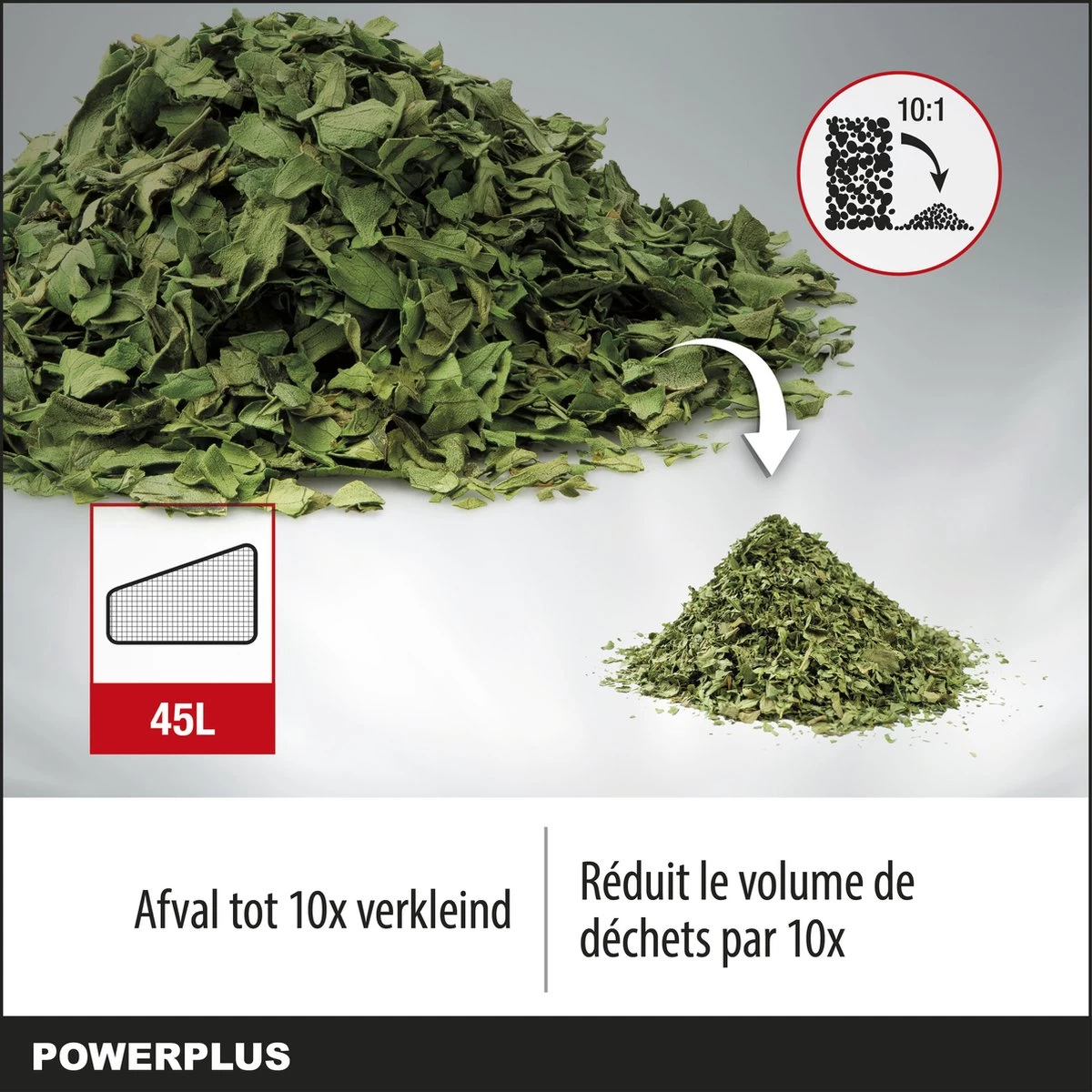 Powerplus POWEG9013 Elektrische Bladblazer - Bladzuiger En -versnipperaar - 3300W - Blazen - Zuigen - Versnipperen - Incl. 40L Opvangzak 6 Powerplus POWEG9013 Elektrische Bladblazer - Bladzuiger En -versnipperaar - 3300W - Blazen - Zuigen - Versnipperen - Incl. 40L Opvangzak - Afbeelding 6