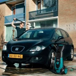 VONROC Hogedrukreiniger V18-2 1800W – 140 Bar – 420 L/h – Incl. 8m Slang, Geïntegreerde Reinigingsmiddelen Tank, Terrasreiniger, Spuitstukken En Accessoires -Gardena Winkel 1200x1200 318