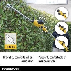 Powerplus POWXG2043 Elektrische Heggenschaar - 750W - Snoeien En Knippen - Zwaardlengte 570mm - Mesafstand 24mm - Telescopisch - Draaibaar Handvat - Haagschaar Voor Tuinonderhoud -Gardena Winkel 1200x1200 358