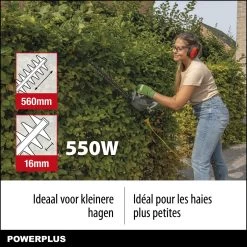 Powerplus POWEG40100 Elektrische Heggenschaar - 550W - Snoeien En Knippen - Zwaardlengte 560mm - Mesafstand 16mm - Haagschaar Voor Tuinonderhoud -Gardena Winkel 1200x1200 418