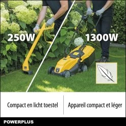 Powerplus POWXG6212T Elektrische Grasmaaier - Grasmachine Voor Kleine En Middelgrote Tuin - 1300W - Maaibreedte 320mm - Verstelbare Maaihoogte - 30L Opvangbak - Incl. Grastrimmer 250W 13 Powerplus POWXG6212T Elektrische Grasmaaier - Grasmachine Voor Kleine En Middelgrote Tuin - 1300W - Maaibreedte 320mm - Verstelbare Maaihoogte - 30L Opvangbak - Incl. Grastrimmer 250W -Gardena Winkel 1200x1200 484