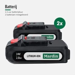 Mardin Mini Kettingzaag - Snoeizaag - Kettingzaag - Kettingzaag Electrisch Met 2 Accu - Inclusief Koffer - 1 Extra Accu - Rood -Gardena Winkel 1200x1200 709