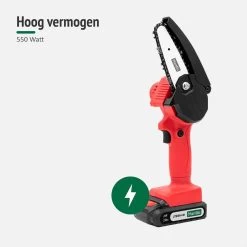 Mardin Mini Kettingzaag - Snoeizaag - Kettingzaag - Kettingzaag Electrisch Met 2 Accu - Inclusief Koffer - 1 Extra Accu - Rood -Gardena Winkel 1200x1200 710