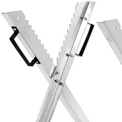 Merkloos Monzana Zaagbok - Metaal Opvouwbaar 83x81x88cm - Zilver -Gardena Winkel 1200x1200 744