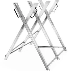 Merkloos Monzana Zaagbok - Metaal Opvouwbaar 83x81x88cm - Zilver -Gardena Winkel 1200x1200 745