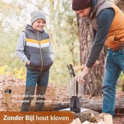 Miseru Houtklover – Geen Bijl Nodig – No Axe - Houtsplijter – Houtkliever – HANDMADE In Holland - Houtklover Voor Aanmaakhout – Metaal -Gardena Winkel 1200x1200 761