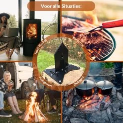 Miseru Houtklover – Geen Bijl Nodig – No Axe - Houtsplijter – Houtkliever – HANDMADE In Holland - Houtklover Voor Aanmaakhout – Metaal -Gardena Winkel 1200x1200 762