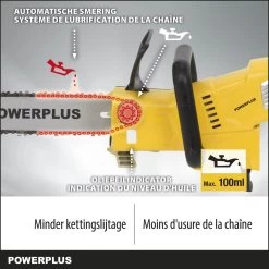 Powerplus POWXG1032 Elektrische Kettingzaag - 900W - Zwaardlengte 300mm - Automatische Kettingsmering - Incl. 1x Ketting En 1x Zwaard -Gardena Winkel 1200x1200 77