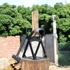 Lighted Lifestyle™| Houtklover Voor Aanmaakhout Incl. Kloofhamer - Houtsplijter - Houtkliever - Snel Haardhout - Gietijzer - Incl. Schroeven -Gardena Winkel 1200x1200 808