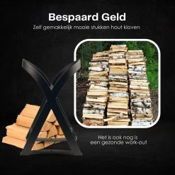 Flowkey® Houtklover - Houtsplijter Bijl - Houtkliever Kloofwig Gietijzer - Voor Hout & Aanmaakhout - Inclusief Gratis Hamer -Gardena Winkel 1200x1200 844