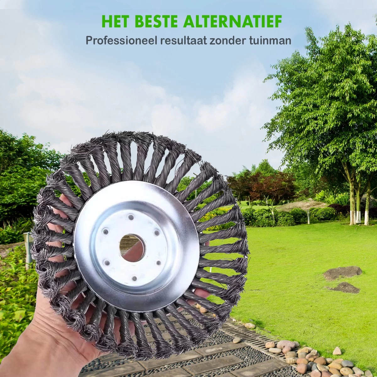 Merkloos SlimShop Onkruidborstel - Bosmaaier Grastrimmer - Onkruid - Onkruidkrabber - Voegenborstel - Onkruidverwijderaar - Max 10.000 Toerental P/m - 20CM 2 Merkloos SlimShop Onkruidborstel - Bosmaaier Grastrimmer - Onkruid - Onkruidkrabber - Voegenborstel - Onkruidverwijderaar - Max 10.000 Toerental P/m - 20CM - Afbeelding 2