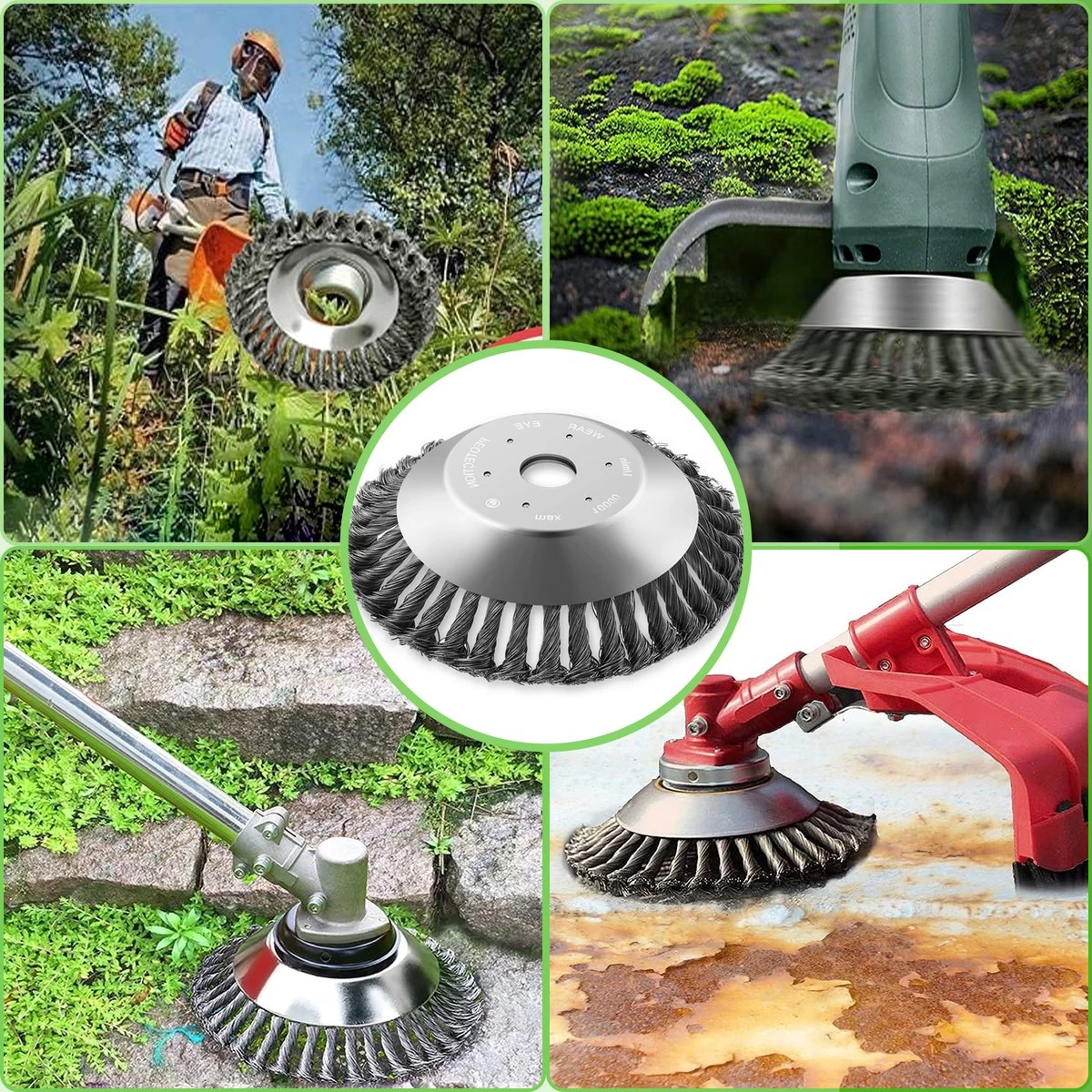 Merkloos SlimShop Onkruidborstel - Bosmaaier Grastrimmer - Onkruid - Onkruidkrabber - Voegenborstel - Onkruidverwijderaar - Max 10.000 Toerental P/m - 20CM 4 Merkloos SlimShop Onkruidborstel - Bosmaaier Grastrimmer - Onkruid - Onkruidkrabber - Voegenborstel - Onkruidverwijderaar - Max 10.000 Toerental P/m - 20CM - Afbeelding 4