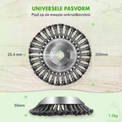 Merkloos SlimShop Onkruidborstel - Bosmaaier Grastrimmer - Onkruid - Onkruidkrabber - Voegenborstel - Onkruidverwijderaar - Max 10.000 Toerental P/m - 20CM 17 Merkloos SlimShop Onkruidborstel - Bosmaaier Grastrimmer - Onkruid - Onkruidkrabber - Voegenborstel - Onkruidverwijderaar - Max 10.000 Toerental P/m - 20CM -Gardena Winkel 1200x1200 888