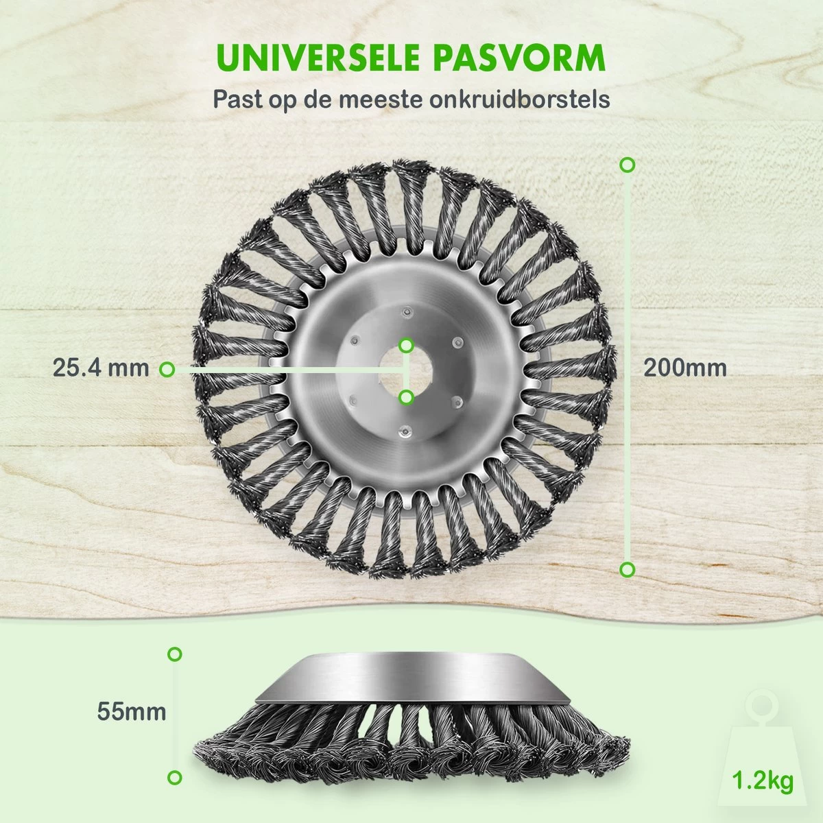 Merkloos SlimShop Onkruidborstel - Bosmaaier Grastrimmer - Onkruid - Onkruidkrabber - Voegenborstel - Onkruidverwijderaar - Max 10.000 Toerental P/m - 20CM 8 Merkloos SlimShop Onkruidborstel - Bosmaaier Grastrimmer - Onkruid - Onkruidkrabber - Voegenborstel - Onkruidverwijderaar - Max 10.000 Toerental P/m - 20CM - Afbeelding 8