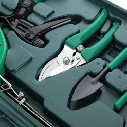 Merkloos 10-Delige Tuingereedschap Set Inclusief Opbergkoffer - Tuinierset - Tuinsetje - Gereedschap Voor Tuin - Tuinschaar - Tuinschepje - Bloemenschaar - Voegenkrabber - Plantenspuit - Grasschaar - Bloemenschep - Tuinhark -Gardena Winkel 1200x1200 948