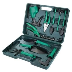 Merkloos 10-Delige Tuingereedschap Set Inclusief Opbergkoffer - Tuinierset - Tuinsetje - Gereedschap Voor Tuin - Tuinschaar - Tuinschepje - Bloemenschaar - Voegenkrabber - Plantenspuit - Grasschaar - Bloemenschep - Tuinhark -Gardena Winkel 1200x1200 954