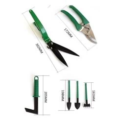 Merkloos 10-Delige Tuingereedschap Set Inclusief Opbergkoffer - Tuinierset - Tuinsetje - Gereedschap Voor Tuin - Tuinschaar - Tuinschepje - Bloemenschaar - Voegenkrabber - Plantenspuit - Grasschaar - Bloemenschep - Tuinhark -Gardena Winkel 1200x1200 955