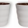 WL Plants - Bloempot Binnen - Set Van 4 - Dawn Ø12 Wit - Luxe Bloempotten Voor Binnen - Bloempotten Voor Buiten - Bloembak & Plantenpot - Hoogte 12,5 Cm - Keramisch Met Hoogwaardige Afwerking