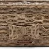 Riviera Maison Bloempot Voor Binnen Naturel - Rustic Rattan Bow Planter Oval