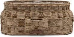 Riviera Maison Bloempot Voor Binnen Naturel - Rustic Rattan Bow Planter Oval