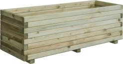 Intergard Houten Bloembakken Plantenbakken Rechthoek 80x40x35cm -Gardena Winkel 1200x621