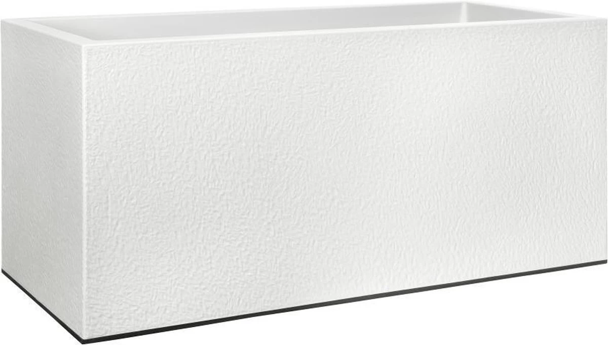 Elho Vivo Structure Finish Lang 90 - Plantenbak Voor Binnen & Buiten - Ø 88 X H 41 - Wit 2 Elho Vivo Structure Finish Lang 90 - Plantenbak Voor Binnen & Buiten - Ø 88 X H 41 - Wit - Afbeelding 2