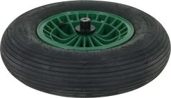 FORT 2PLy Kruiwagenwiel 400x100mm, Kunststof Velg, Kleur Groen, Luchtband 4 FORT 2PLy Kruiwagenwiel 400x100mm, Kunststof Velg, Kleur Groen, Luchtband -Gardena Winkel 1200x684