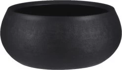 Mica Decorations Douro Ronde Schaal - H14 X Ø34cm - Terracotta - Zwart