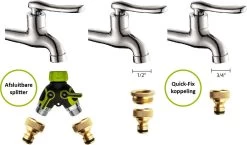 G-Flex Flexibele Tuinslang - Waterslang - 8 Verschillende Sproeistanden - Inclusief Opbergtas/splitter/Koppelstuk/Houder/Rubbers - 30 Meter -Gardena Winkel 1200x703 1