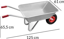 Gardebruk Kruiwagen 80 Liter – Belastbaarheid 100 Kg - Zilver -Gardena Winkel 1200x722 1