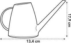 Elho Brussels Gieter 1,8l - Gieter Voor Binnenkweken En Oogsten - Ø 33.0 X H 17.0 Cm - Zwart/Antraciet -Gardena Winkel 1200x728 1