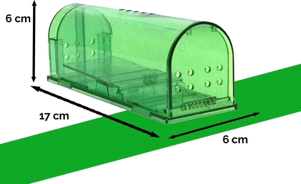 VerminBuster Diervriendelijke Muizenval - 2 Stuks - Levende Muizenval - Muizenverjager 4 VerminBuster Diervriendelijke Muizenval - 2 Stuks - Levende Muizenval - Muizenverjager - Afbeelding 4