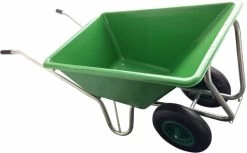 Kruiwagen Met Dubbel Luchtwiel Stal Eco Groen 160 Liter -Gardena Winkel 1200x741