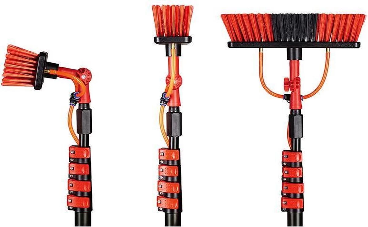 HIGHWALL Telescoopsteel Met Borstel - Glazenwassersset - Tot 4,6m Uitschuifbaar - Met Zeepdispenser 7 HIGHWALL Telescoopsteel Met Borstel - Glazenwassersset - Tot 4,6m Uitschuifbaar - Met Zeepdispenser - Afbeelding 7