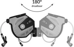 CoolHome - Wandslangenbox 20 Meter + 2 Meter - Tuinslang Met Haspel- Slangenhouder 180° Draaibaar - Tuinslanghaspel Zwart - Grijs -Gardena Winkel 1200x751 6