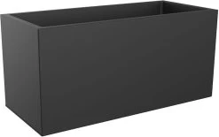 Elho Vivo Matt Finish Lang Wielen 90 - Grote Staande Plantenbak Voor Binnen & Buiten - Gemaakt Van Gereycled Plastic - L 39 X W 88 X H 41 Cm - Zwart -Gardena Winkel 1200x751 9