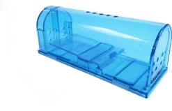 Diervriendelijke Muizenval: Multi Use Trap Blauw - 100% Pakkans - Sterke Muizenval - Muizenverjager - Voor Binnen En Buiten - Levend Muizen Vangen - Ongedierteval - Ongediertebestrijding