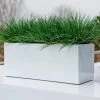 Langwerpige Witte Bloempot Van Naturn Living | Plantenbak | Bloempotten Voor Binnen En Buiten | Wit
