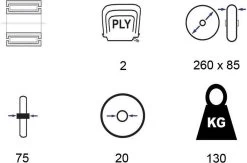 Benson Bolderkarwiel Steekwagenwiel Met Luchtband 3.00-4 | Asgatdiameter 20mm Rollager | Hoogte Wiel 26cm -Gardena Winkel 1200x794 1