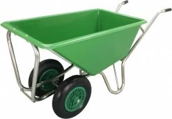 Kruiwagen Met Dubbel Luchtwiel Stal Eco Groen 160 Liter -Gardena Winkel 1200x833