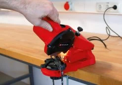 Einhell Kettingslijper GC-CS 85 E (85 W - 5500 /min - Slijphoekverstelling W. Schaal - Kettingspanner - Dieptebegrenzer Incl. Slijpschijf) -Gardena Winkel 1200x839 1