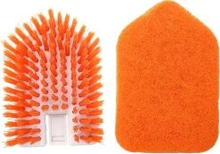 Merkloos Vloerschrobber - Bad Tegel Borstel Scrubber - Met 107cm Verstelbaar Lange - Voor Reiniging Badkamer Keuken Keramische Tegel - Oranje -Moederdag Cadeautje -Gardena Winkel 1200x846 4