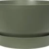 Elho Greenville Schaal 33 - Bloempot Voor Buiten - Ø 32.5 X H 19.4 Cm - Groen/Blad Groen
