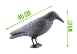 Merkloos XL Vogelverschriker Kraai - Plastic - Zwart 3 Merkloos XL Vogelverschriker Kraai - Plastic - Zwart -Gardena Winkel 1200x855 3