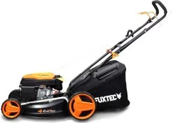 FUXTEC Grasmaaier Benzine - 46cm - Zelfrijdend / Zelftrekkend / Achterwielaandrijving - Mulchfunctie - Opvangbak 50L - FX-RM4646 -Gardena Winkel 1200x856